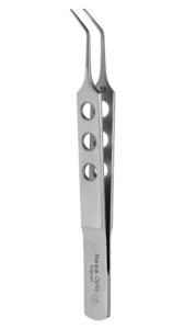 Fixation Forceps, Kelman-McPherson Forceps with Angled, 5mm Tying Platforms shaft and a Flat Handle