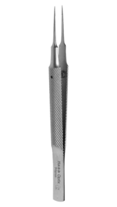 Fixation Forceps, Notched Forceps with Straight & Tying Platform shaft with a Round Knurled handle