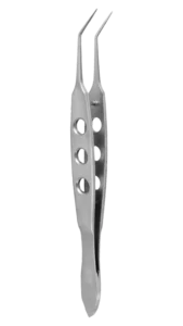 Ophthalmic Fixation Forceps, Notched Forceps