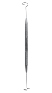 ophthalmic instrument: Probes, Lacrimal Probe, Pigtail Curved Probe, 6mm